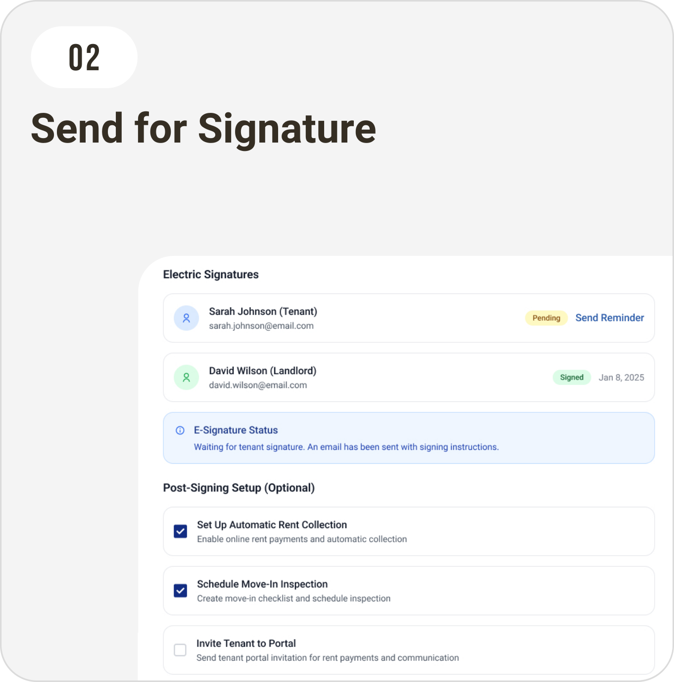Send for Signature